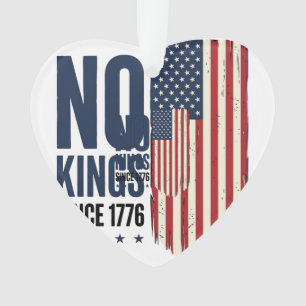 Keine Könige seit 1776 Patrioten-Flag-Shirt-Design Ornament