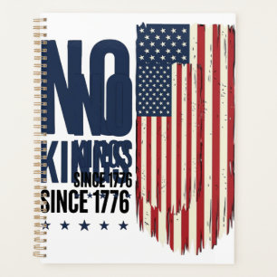 Keine Könige seit 1776 Patrioten-Flag-Shirt-Design Planer