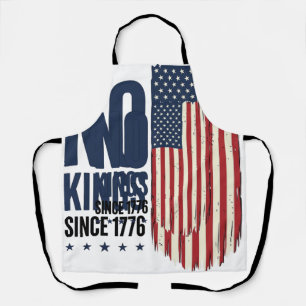 Keine Könige seit 1776 Patrioten-Flag-Shirt-Design Schürze