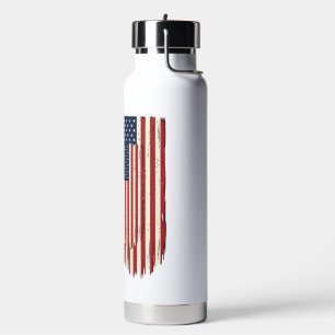 Keine Könige seit 1776 Patrioten-Flag-Shirt-Design Trinkflasche