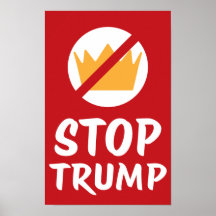 KEINE KÖNIGE STOPP TRUMP Anti-Trump | ROT | Protes