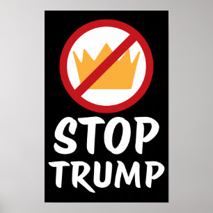 KEINE KÖNIGE STOPP TRUMP Anti-Trump   RYB   Protes Poster