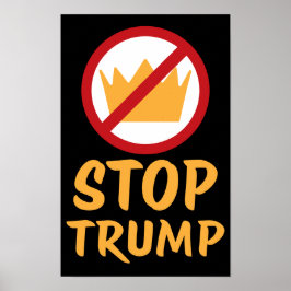 KEINE KÖNIGE STOPP TRUMP Anti-Trump | RYYB | Prote Poster