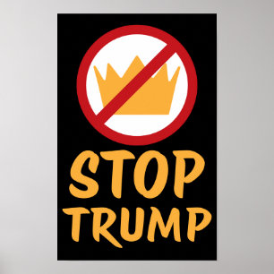 KEINE KÖNIGE STOPP TRUMP Anti-Trump   RYYB   Prote Poster