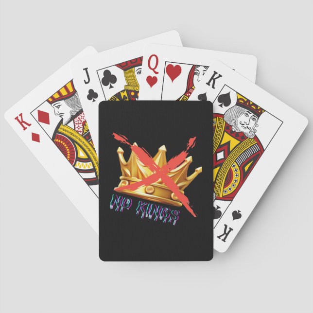 Keine Könige Trenddesign Spielkarten (Rückseite)