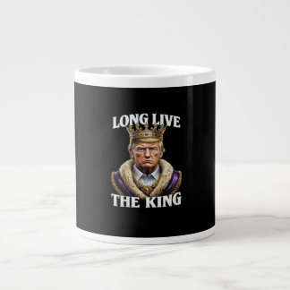 Keine Könige Vintage Long The King  Jumbo-Tasse