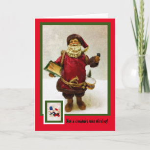 Keine Kreatur war dabei Weihnachtskarte zu reißen Karte