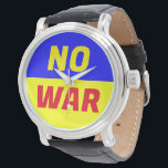 KEINE KRIEGSWANDERSCHAUE ARMBANDUHR<br><div class="desc">Genug ist genug.</div>