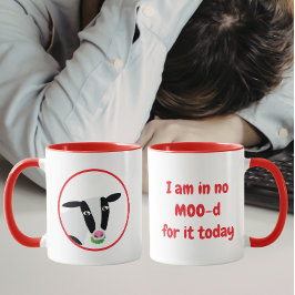Keine Kuh-Stimmung Lustige Kuh Tasse