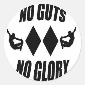 Keine Leute ohne Ruhm Snowboarder Sticker