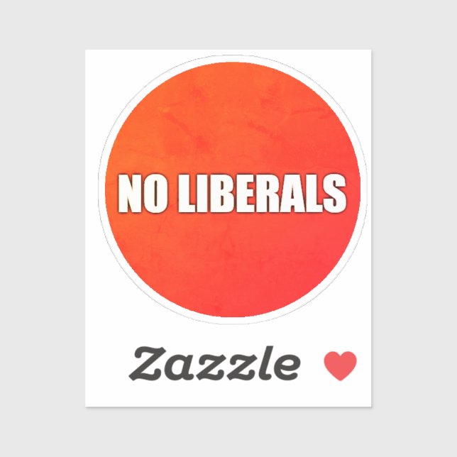 KEINE LIBERALEN AUFKLEBER (Blatt)