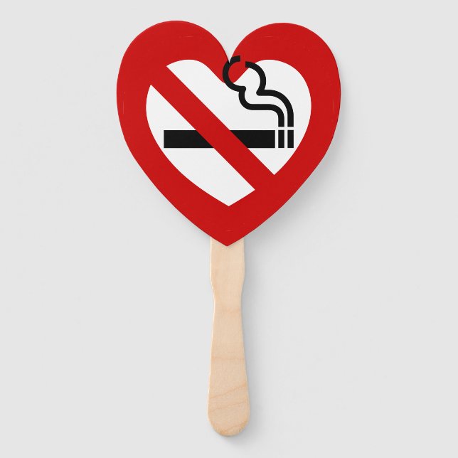 Keine Liebe für das Rauchen Fächer (Vorderseite)