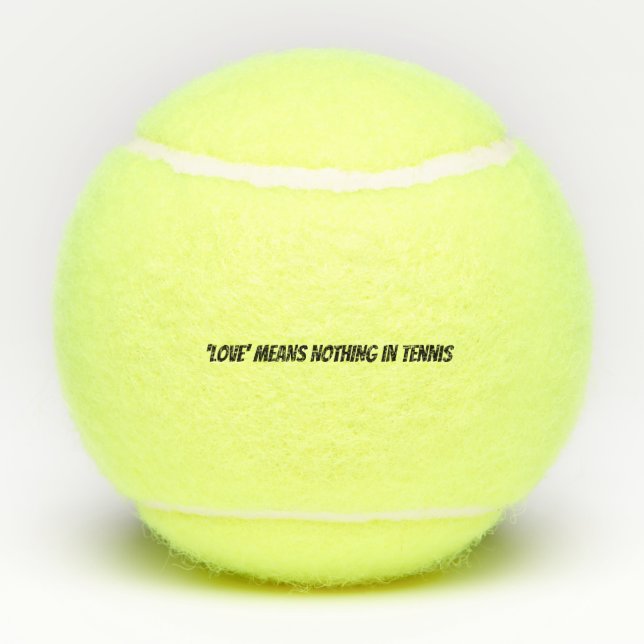 Keine Liebe im Tennis-lustigen Zitat Tennisbälle (Rückseite)