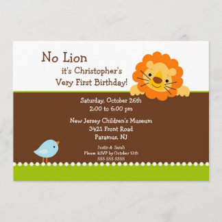 Keine Lion Kindergeburtstag Einladung