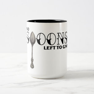 Keine Löffel Verlassen zu geben Zweifarbige Tasse