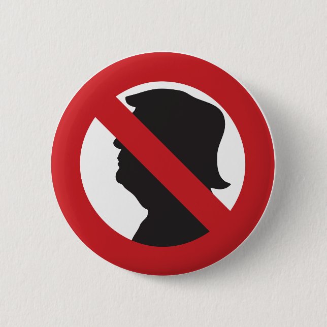 Keine MAGA/Anti-Trump-Taste Button (Vorderseite)