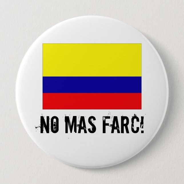 KEINE MAS-FARC! Knopf Button (Vorderseite)
