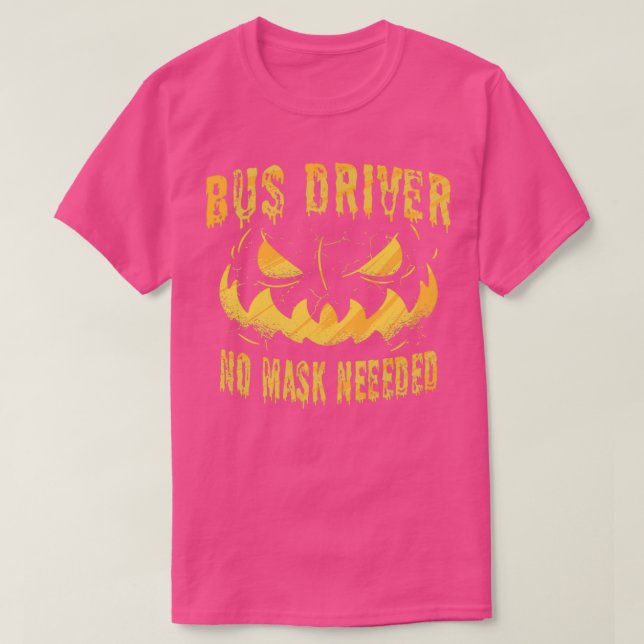 Keine Maske für den Busfahrer erforderlich T-Shirt (Design vorne)