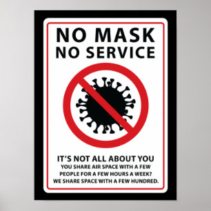 Keine Maske für gemeinsame Flugverbindung Poster