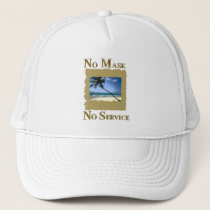 KEINE MASKE, KEIN SERVICE FLORIDA HAT TRUCKERKAPPE