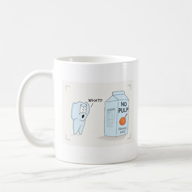 "Keine Massen-" zahnmedizinische Tasse (Links)