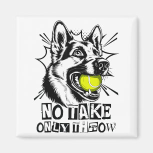Keine Mitnahme, nur Wurf lustiger Tennisball Deuts Magnet