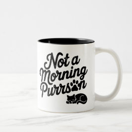 Keine morgendliche Purson Funny Cat Tasse