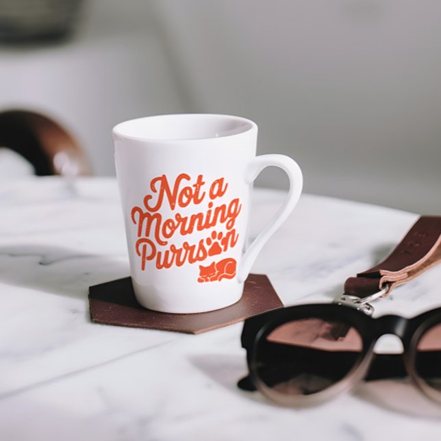 Keine morgendliche Purson Funny Cat Tasse (Von Creator hochgeladen)