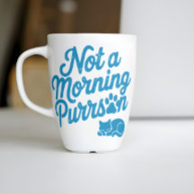Keine morgendliche Purson Funny Cat Tasse