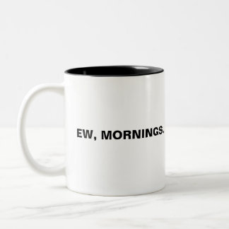 Keine Morgenkaffee-Tasse| neu, morgens Zweifarbige Tasse