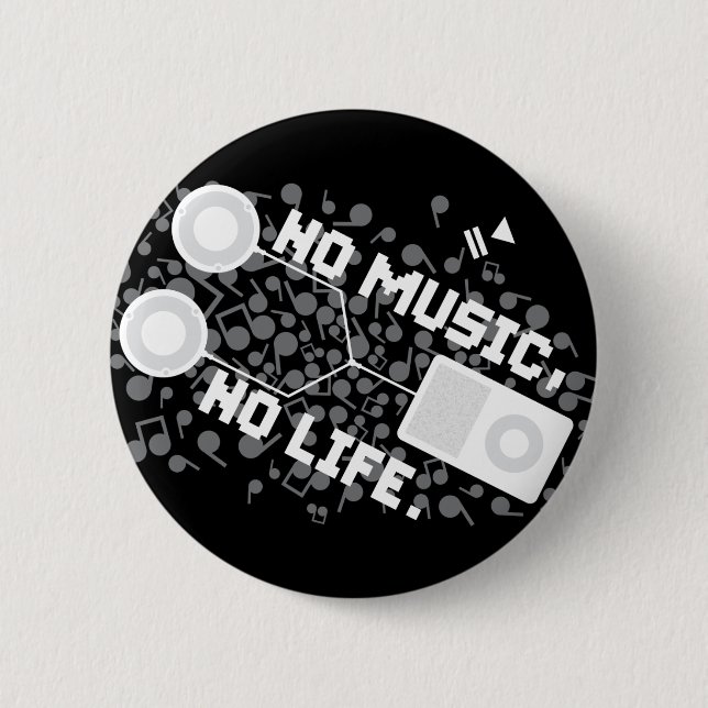 KEINE MUSIK, KEIN LEBEN BUTTON (Vorderseite)
