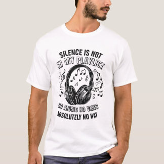 Keine Musik Kein Weg Männer Weiß T-Shirt