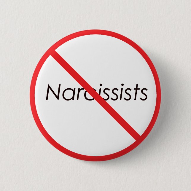 Keine Narcissists! Button (Vorderseite)