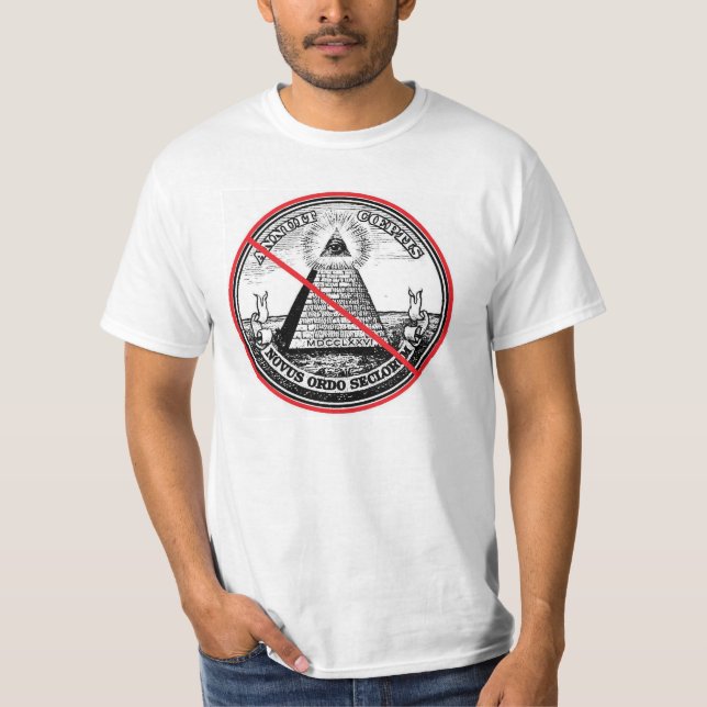 Keine neue Weltordnung Illuminati T-Shirt (Vorderseite)