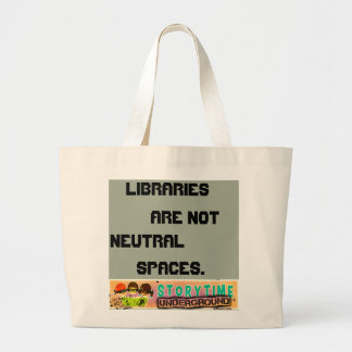 Keine neutrale Bibliotheks-Tasche Jumbo Stoffbeutel