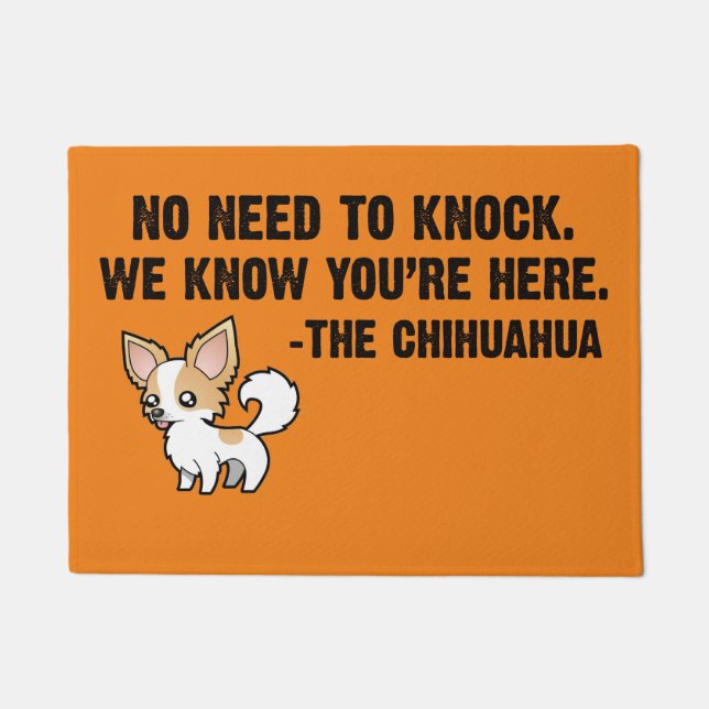 Keine Notwendigkeit, Chihuahua zu schlagen Fußmatte (Vorderseite)
