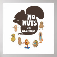 Keine Nüsse Ich bin allergische Erdnuss Allergie B