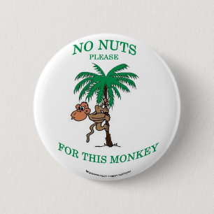 Keine nuts Allergie scherzt Knopf! Button