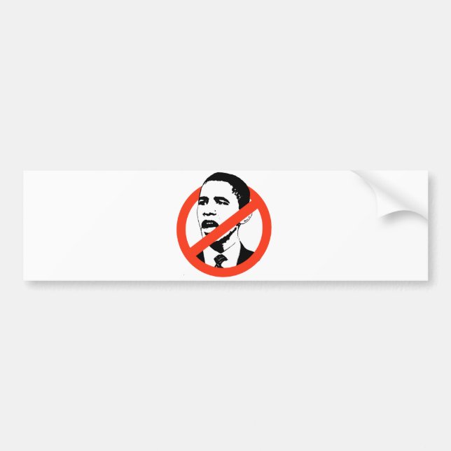Keine Obama-/Anti-Obama-T - Shirts Autoaufkleber (Vorne)