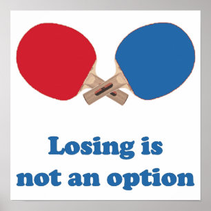 Keine Option Ping Pong Poster