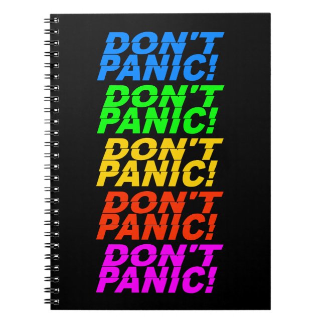 Keine Panik! Notebook Notizblock (Vorderseite)