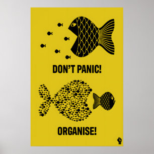 Keine Panik, Organisieren! Mattes Kunstposter Prot Poster