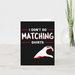 Keine passenden Shirts, aber Valentinstag Karte