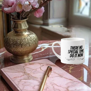 Keine perfekte Zeit - Motivierend Typografisches Z Espressotasse