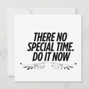 Keine perfekte Zeit - Motivierend Typografisches Z Feiertagskarte