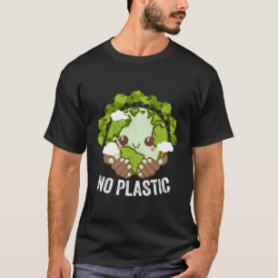 Keine plastische Ökologie Bäume Ökosystem Holz Nat T-Shirt