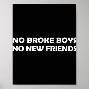 Keine pleiten Jungs, keine neuen Freunde, lustige Poster