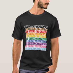 Keine Polizisten auf dem Ständer der inklusiven Re T-Shirt