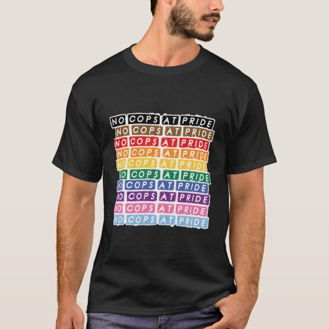 Keine Polizisten auf dem Ständer der inklusiven Re T-Shirt (Vorderseite)