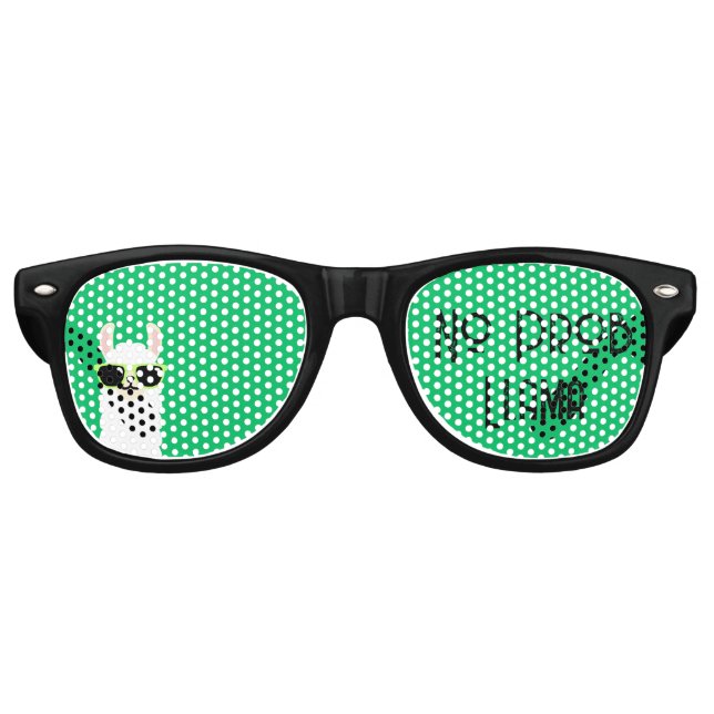 Keine Prob Llama Pun Sonnenbrille (Vorderseite)